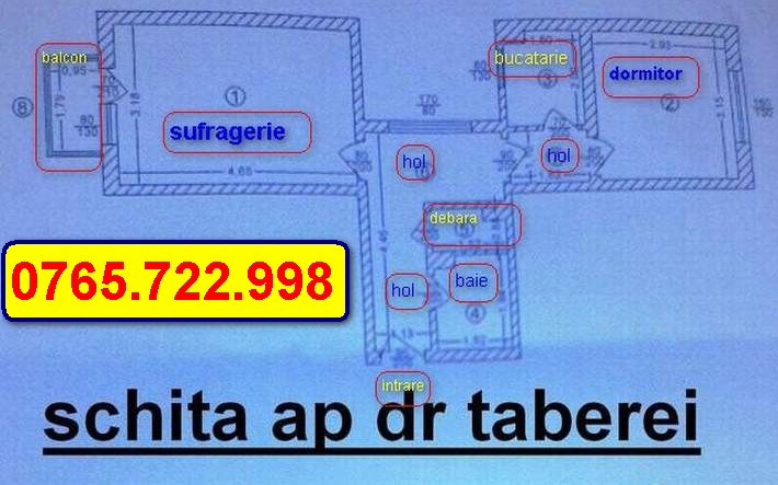 Vand schimb apartament 2 camere dr taberei cu casa la tara