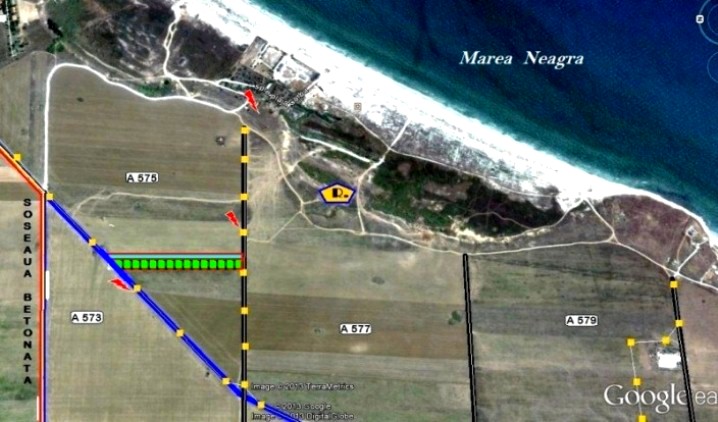 Teren Corbu, loturi 500 mp, A 575 zona PUZ Privat