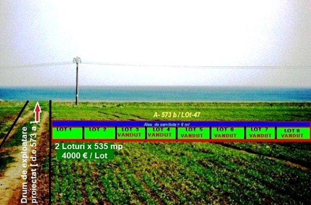 Teren Corbu, loturi 535 mp, A 573 PUZ Primarie