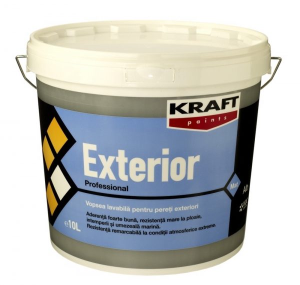 Vopsea lavabila exterior Kraft Exterior 15 L