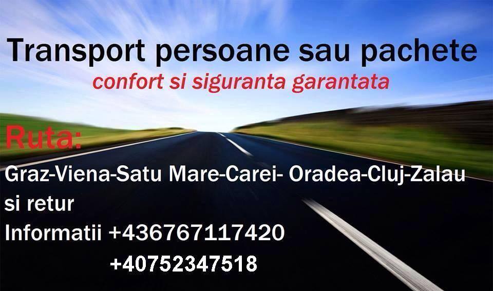 Transport persoane, masini Romania – Austria si retur