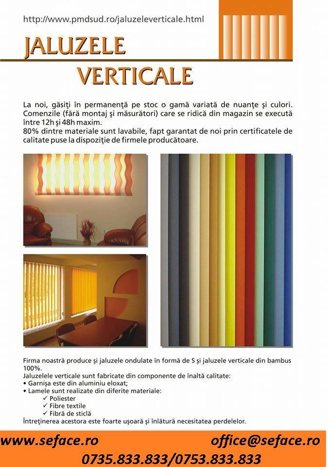 Jaluzele verticale, orizontale, rolete textile si rulouri exterioare din aluminiu