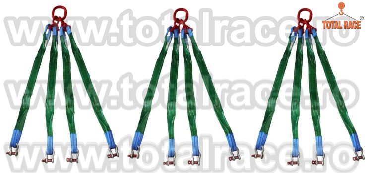 Echipament ridicat sarcini din chingi cu 3 brate Total Race