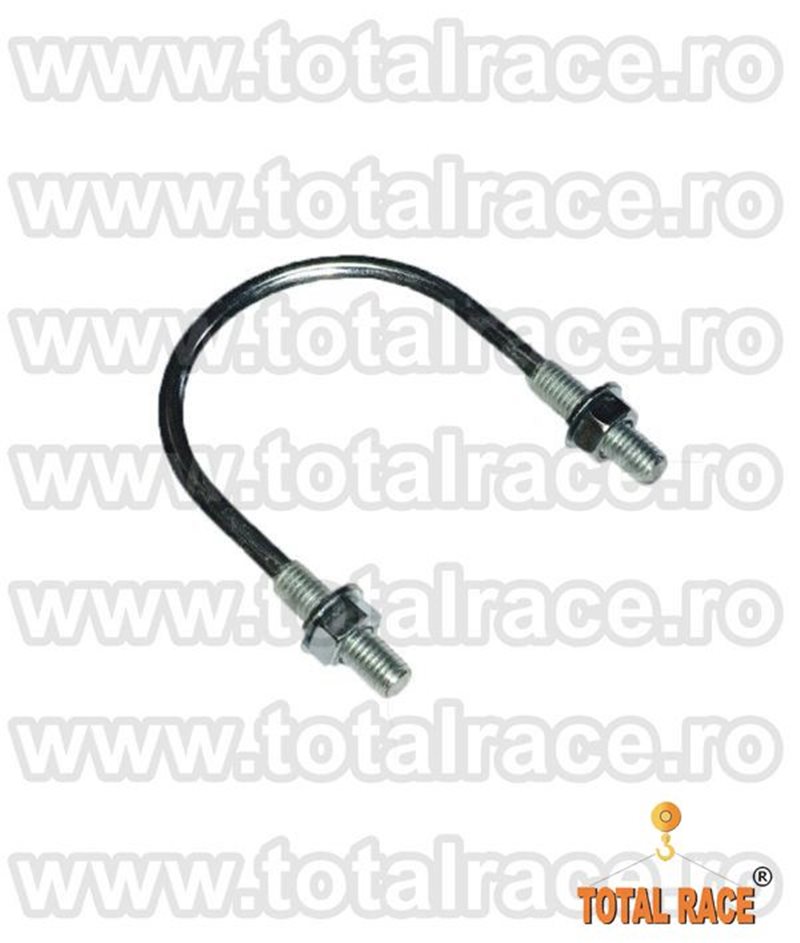 Colier U cu doua piulite si doua saibe – galvanizat – “Heavy Type”