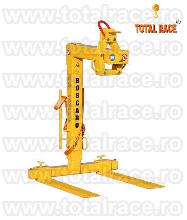 Furca ridicat paleti, carlige rotative