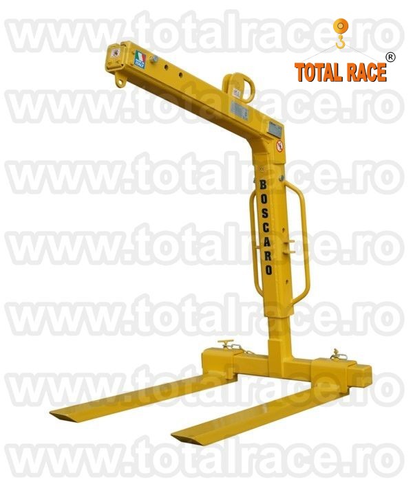 Furca ridicat paleti, carlige rotative