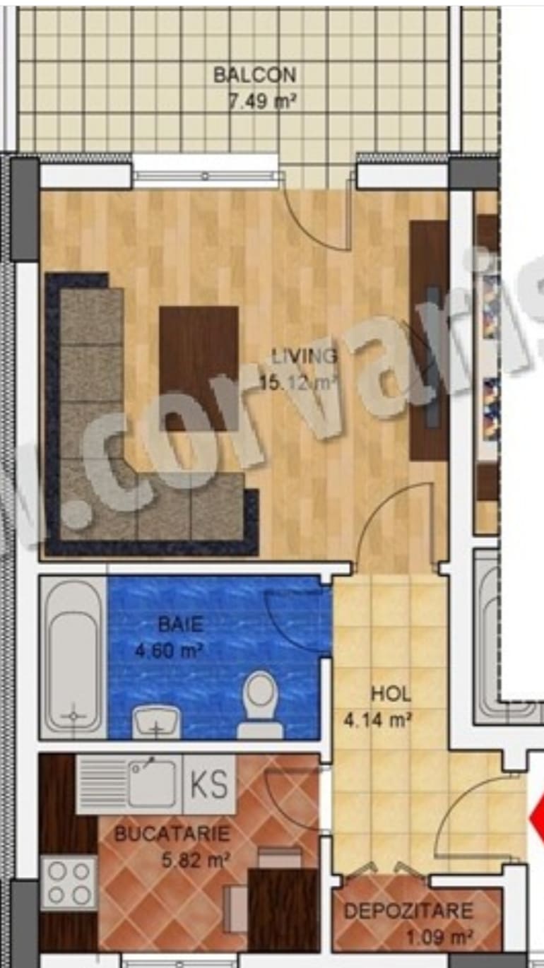 Vand garsoniera spatioasa Soseaua Oltenitei