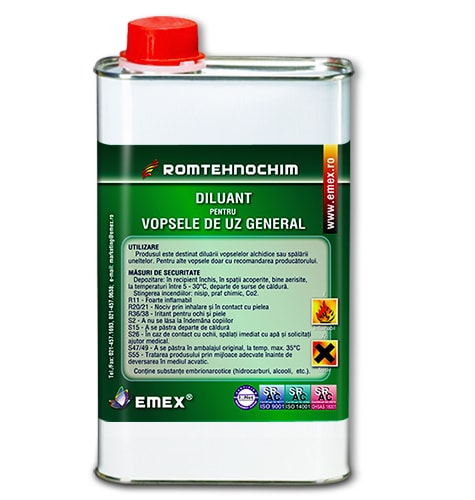 Diluant pentru Vopsele Alchidice EMEX Diluant pentru Vopsele Alchidice EMEX