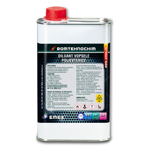 Diluantul pentru Rasini Poliesterice Saturate EMEX Diluantul pentru Rasini Poliesterice Saturate EMEX