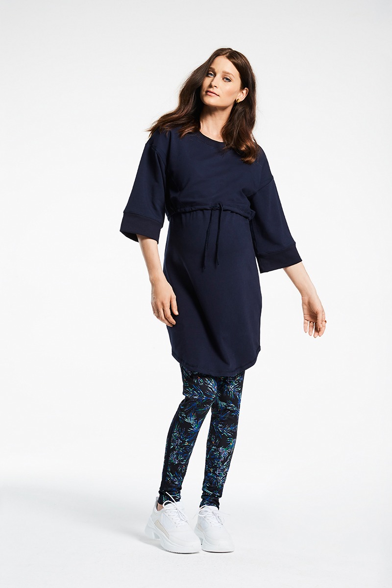 Colanti/leggings gravide cu imprimeu Queen Mum