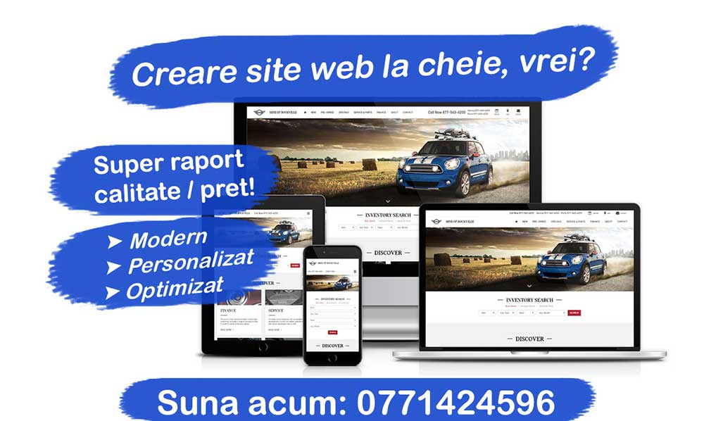 Creare site web la cheie | Web Design | SEO | Solictiă oferta acum! Creare site web la cheie | Web Design | SEO | Solictiă oferta acum!
