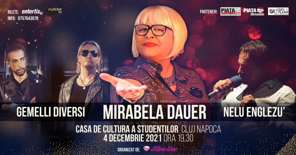 Concert MIRABELA DAUER- 04 DECEMBRIE 2021