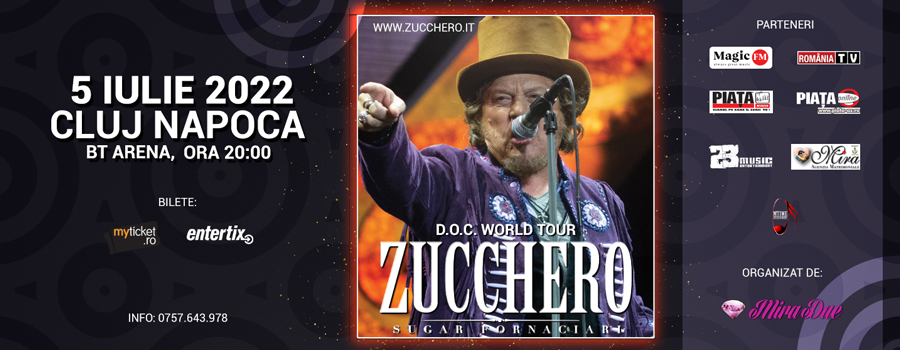 Concert Zucchero – Cluj Napoca – 05 Iulie 2022 Sala Polivalenta BTArena