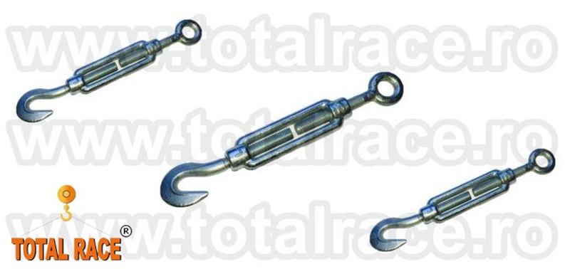 Intinzatoare cablu cu un ochi de prindere si un carlig  Total Race