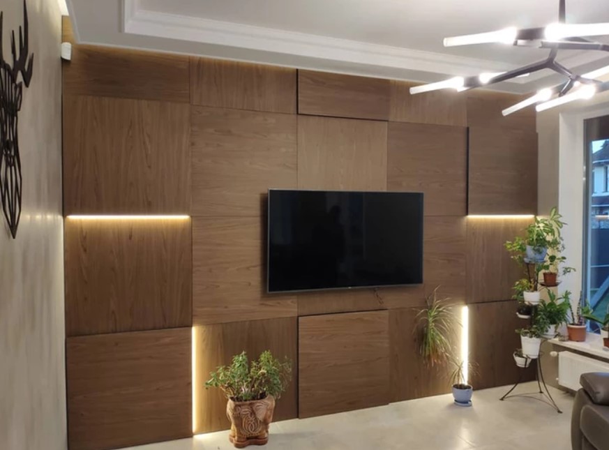 Panouri placare perete lemn 3D