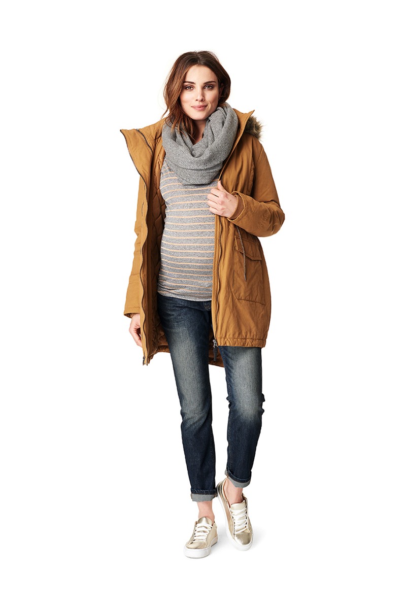 Geaca pentru gravide 2in1 maro Old Malin
