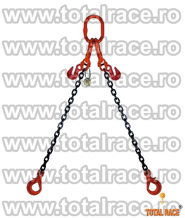 Dispozitiv de lanturi cu 2 brate cu carlige cu autoblocare