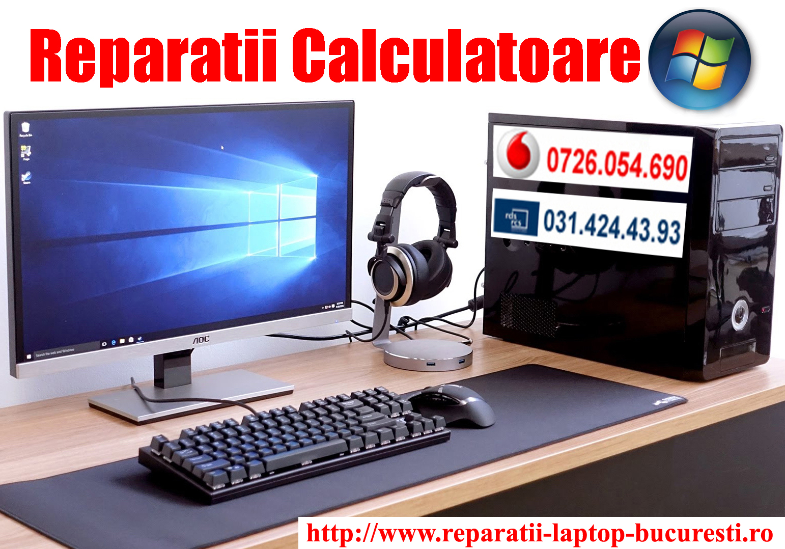 Reparatii calculatoare Bucuresti service laptop Bucuresti  reparatii monitoare lcd Bucuresti  instalare windows Bucuresti