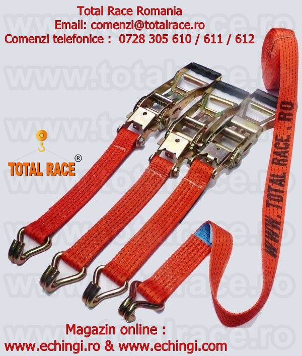 Chinga textila de ancorare cu clichet