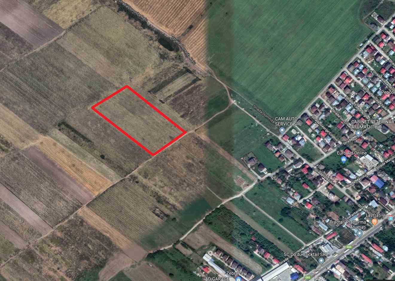 Teren intravilan/comercial Afumati la nod