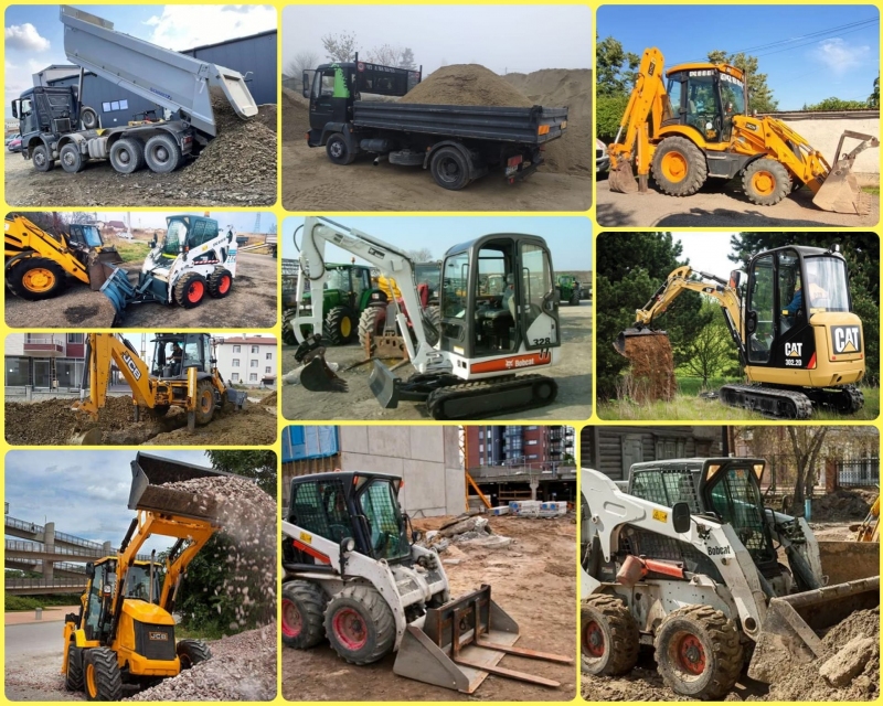Buldoexcavator Bobcat Nisip Pietris Pamant Buldoexcavator Bobcat Nisip Pietris Pamant
