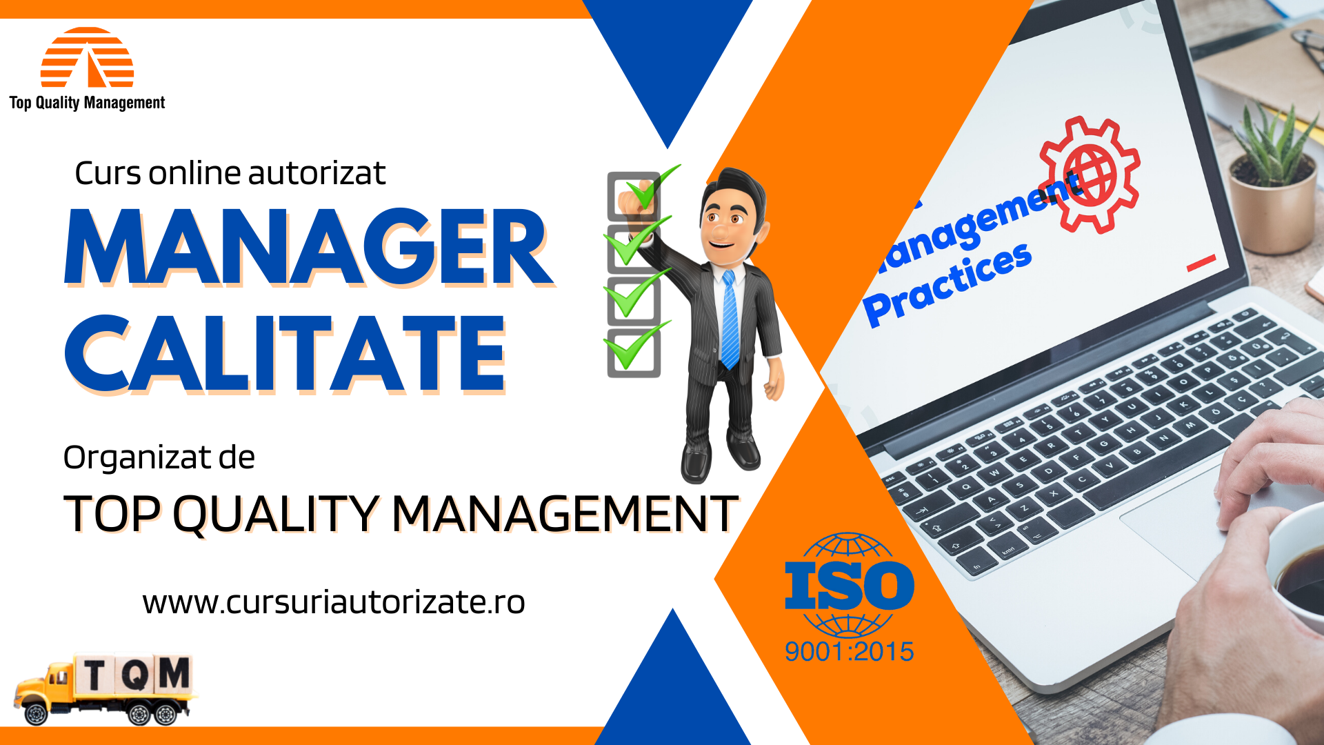 Curs online autorizat Manager Calitate – ISO 9001:2015