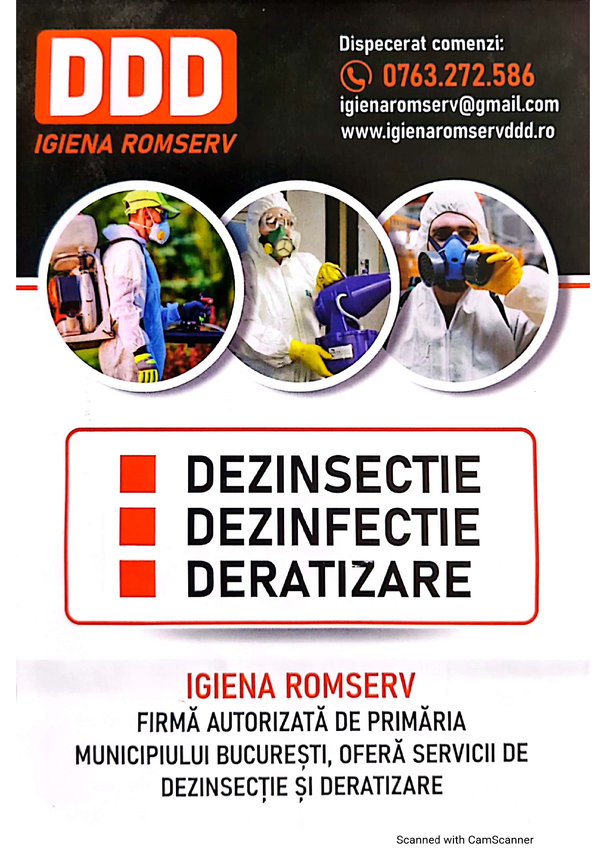 Dezinsectie Dezinfectie Deratizare