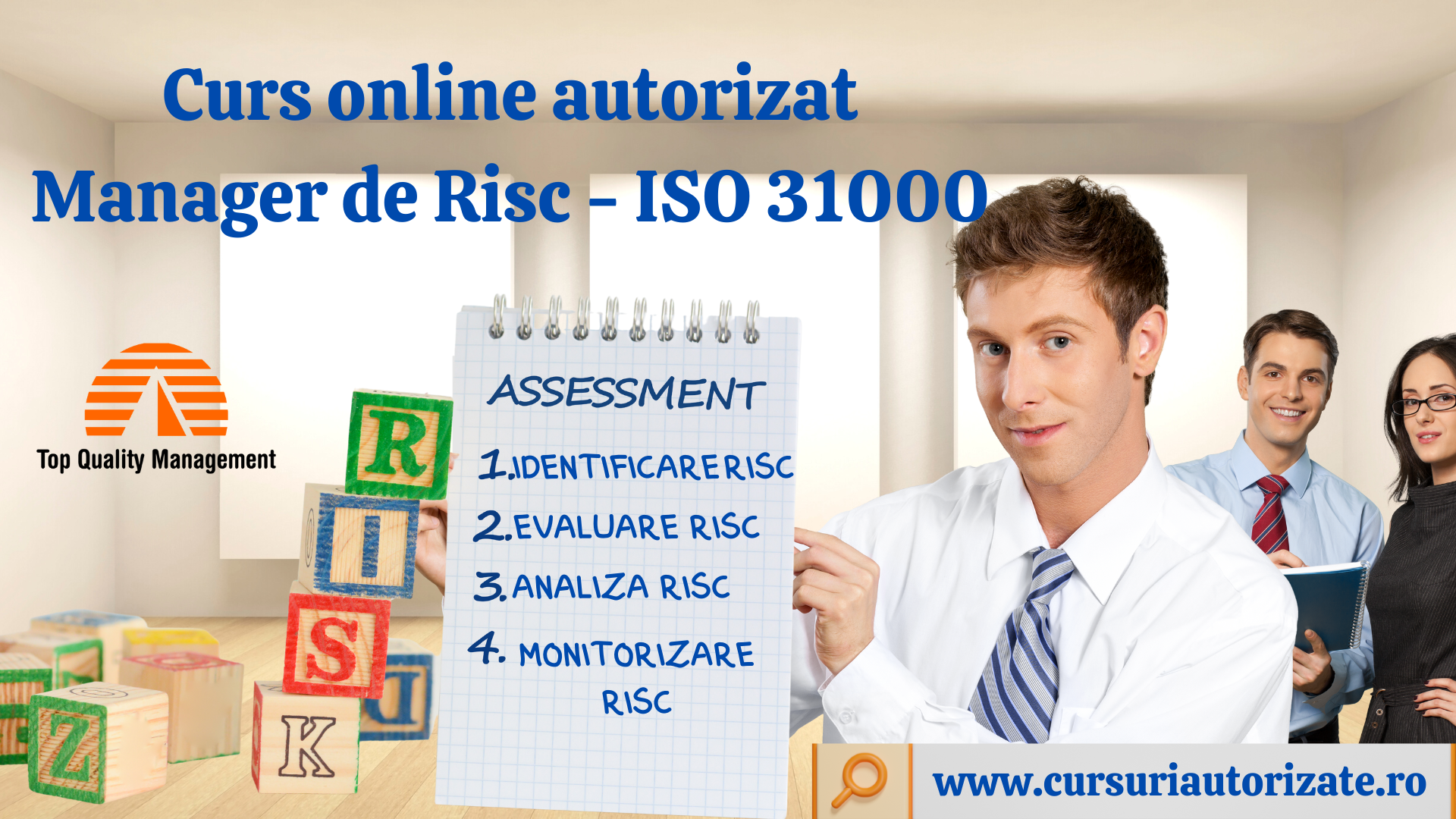 Curs online autorizat Manager de risc – ISO 31000