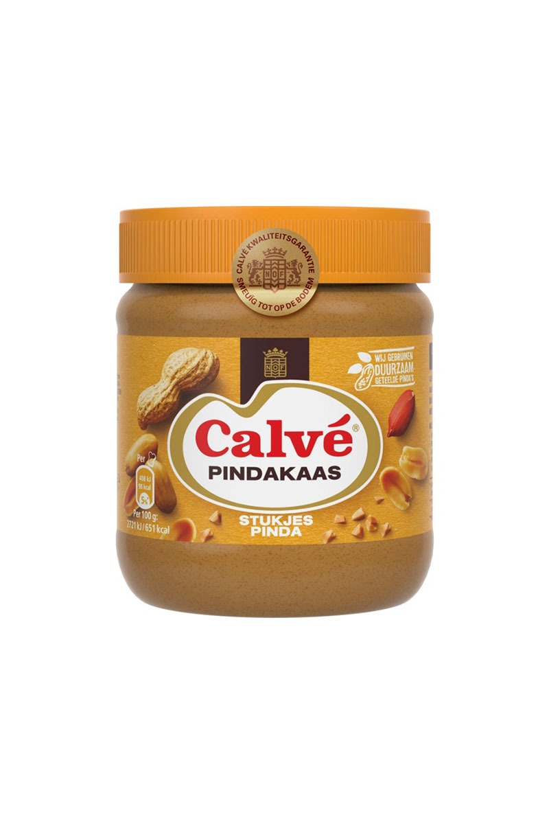 Calvé Unt de arahide cu bucati de arahide Olanda, Total Blue 0728.305.612