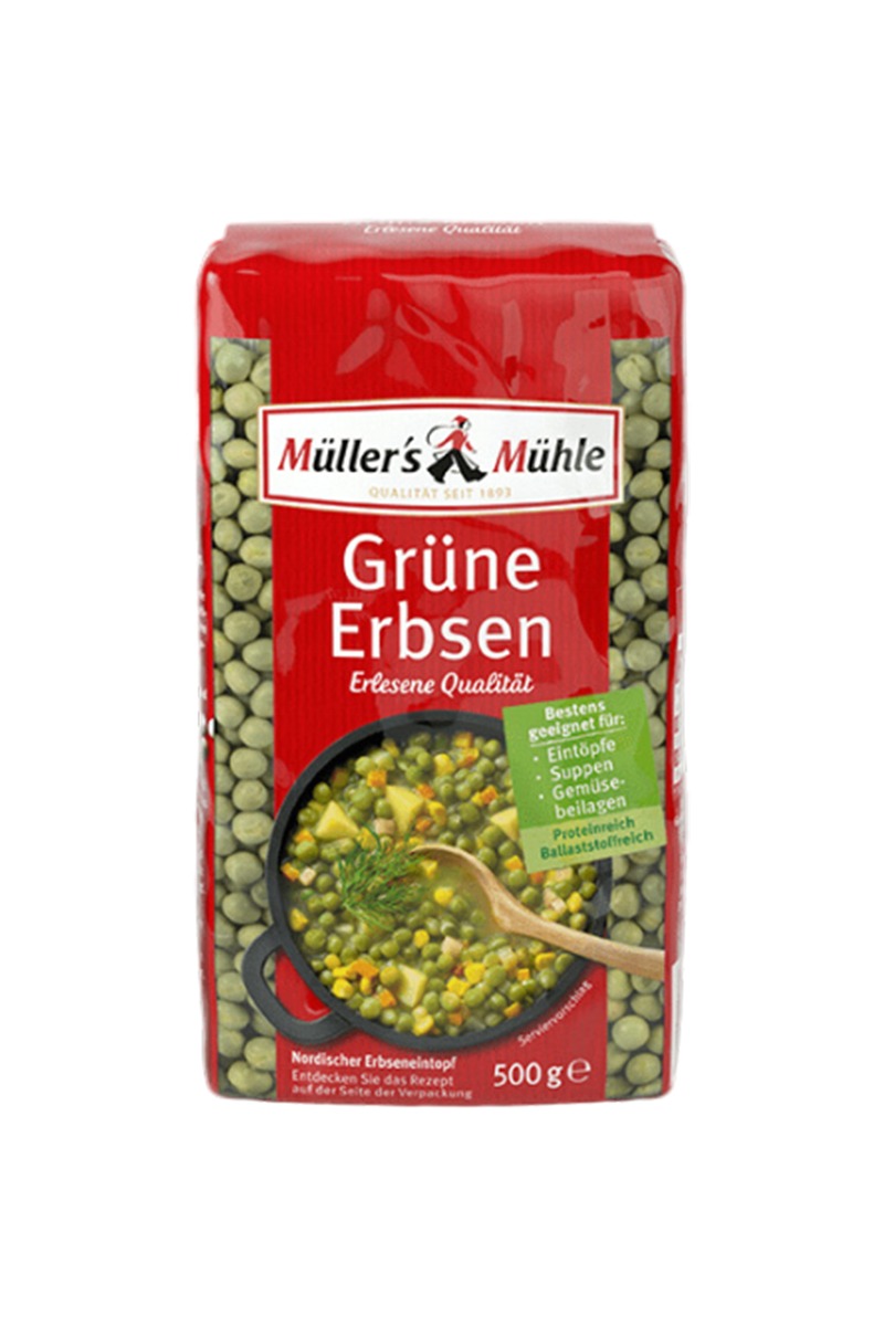 Müller’s Mühle mazăre verde 500 g Total Blue 0728.305.612