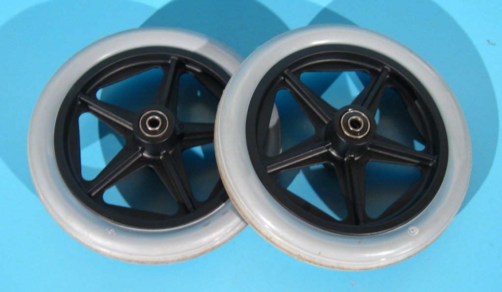 Roata cu cauciuc plin pentru scaun cu rotile Zoom – set