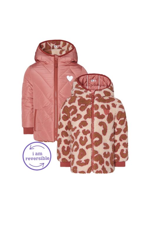 Geaca animal print reversibila Nieuwaal Noppies Race Kids 0735 553 110