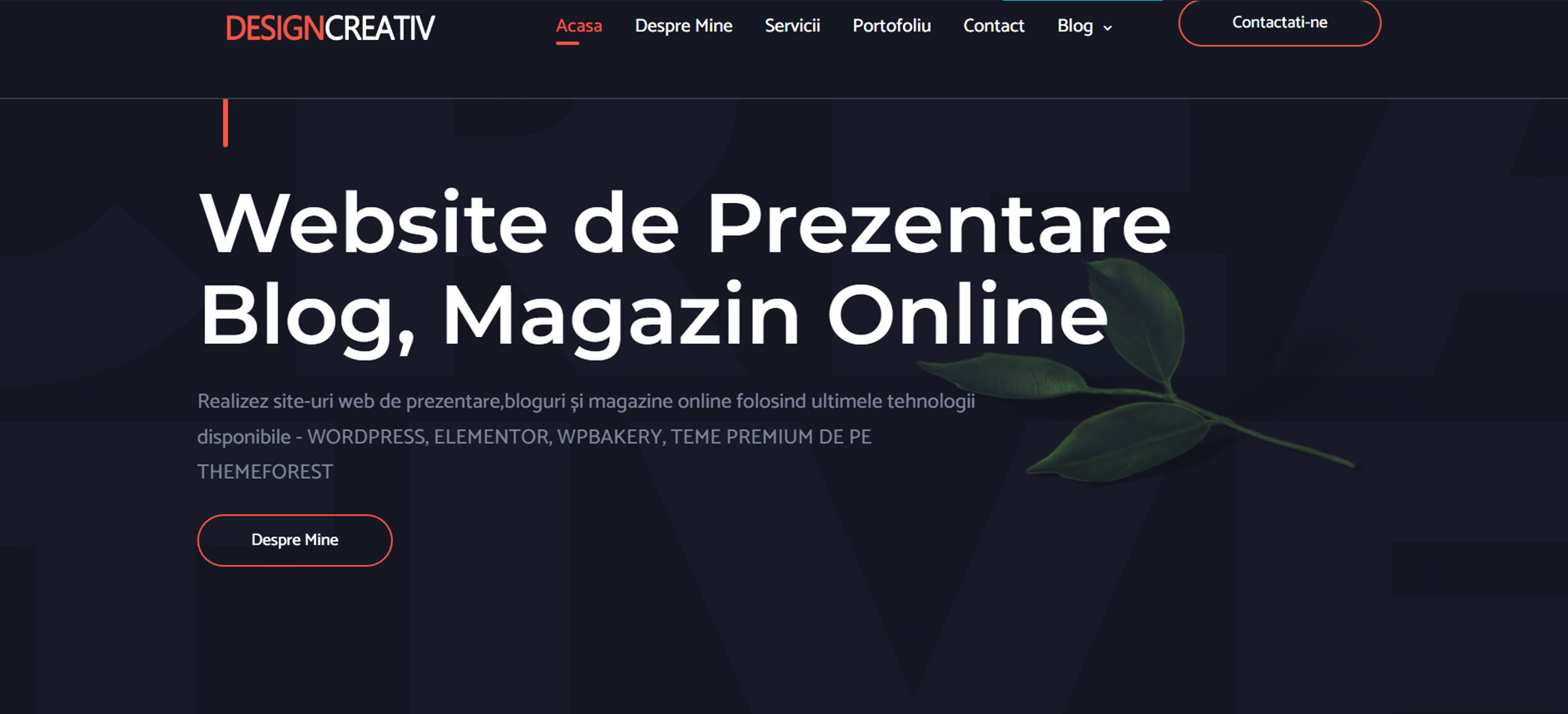 Servicii WebDesign, Site de Prezentare, WordPress , Elementor