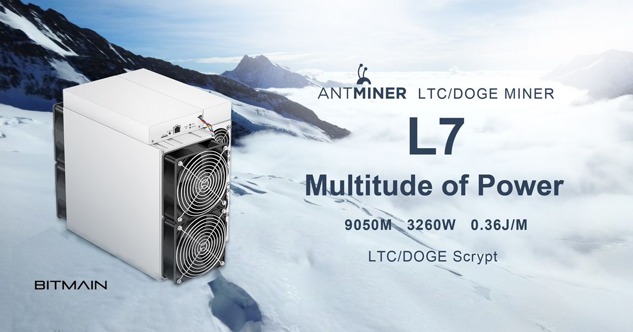 Bitmain Antminer L7 9500GhS free shipping from china