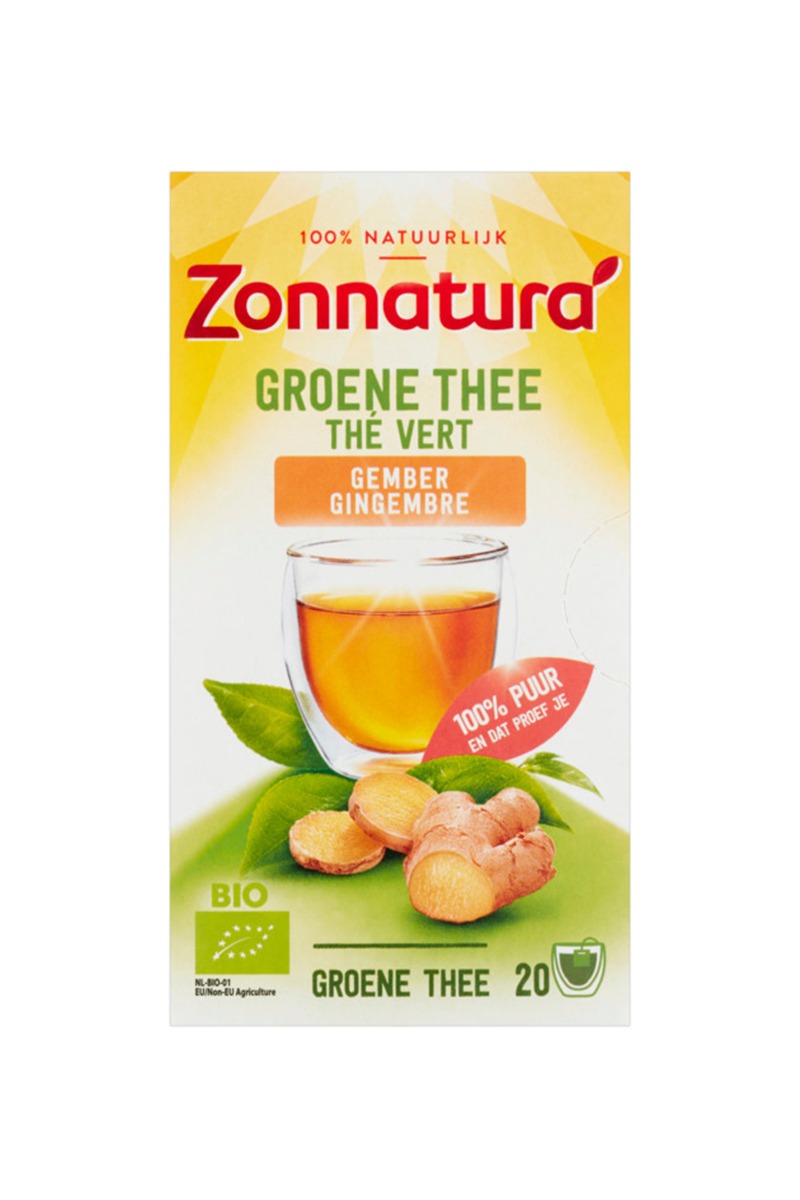 Zonnatura BIO Ceai Verde cu Ghimbir Total Blue