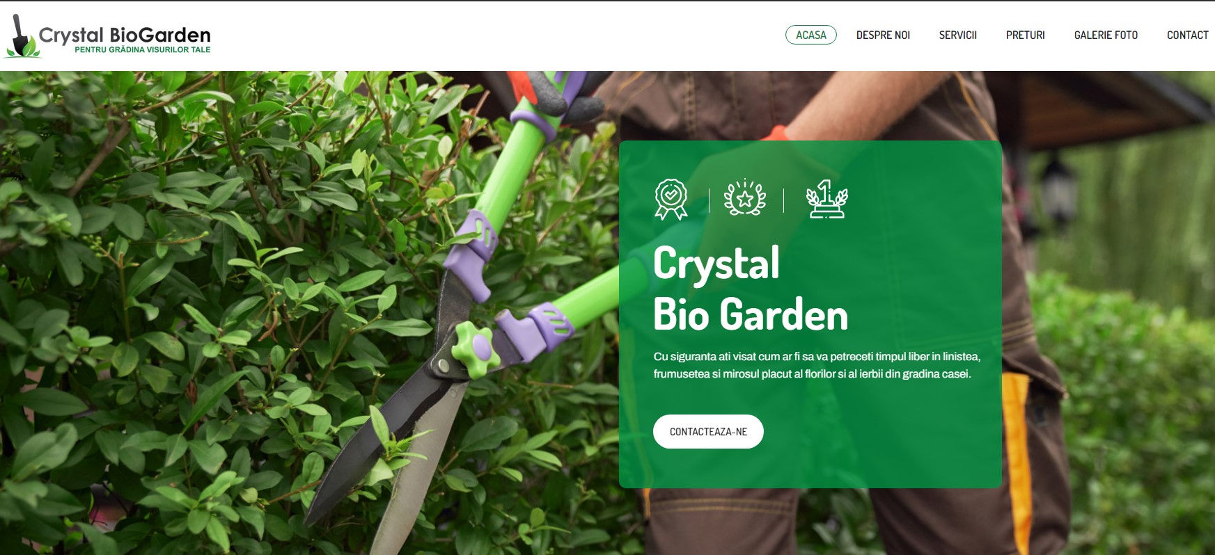 Proiectare si intretinere spatii verzi