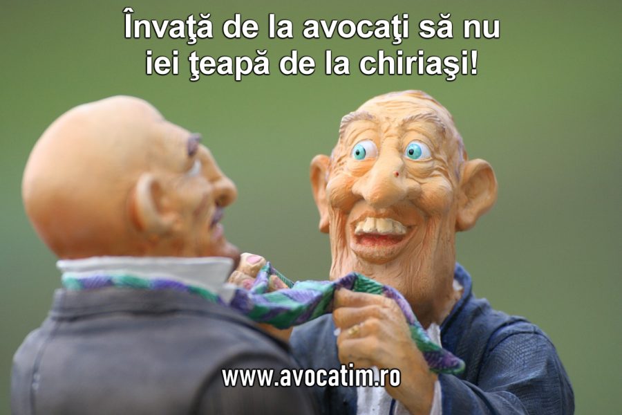 Un avocat te sfatuieste ca sa nu iei teapa de la chiriasi!