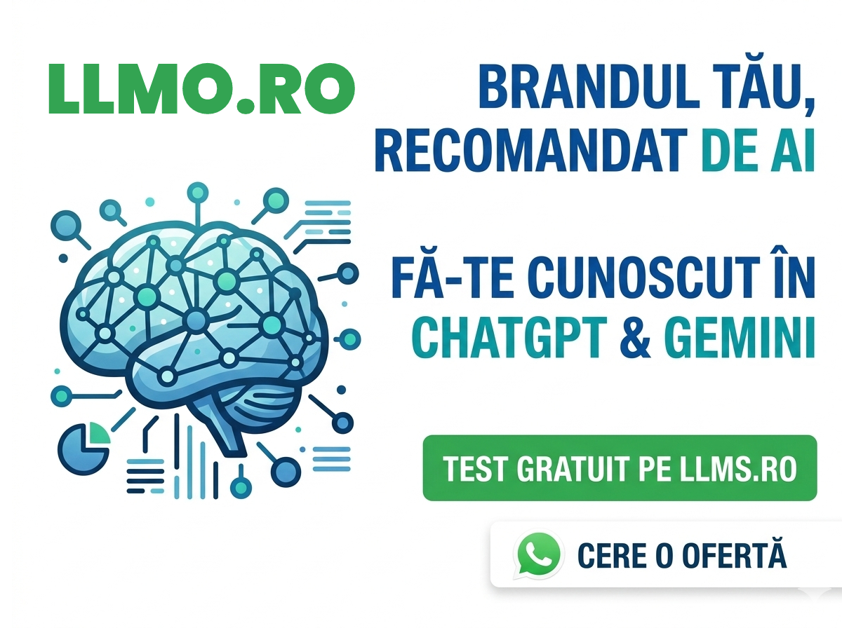 SEO AI | GEO | AEO – Optimizare pentru ChatGPT, Google Gemini & Mode AI, Claude, Grok
