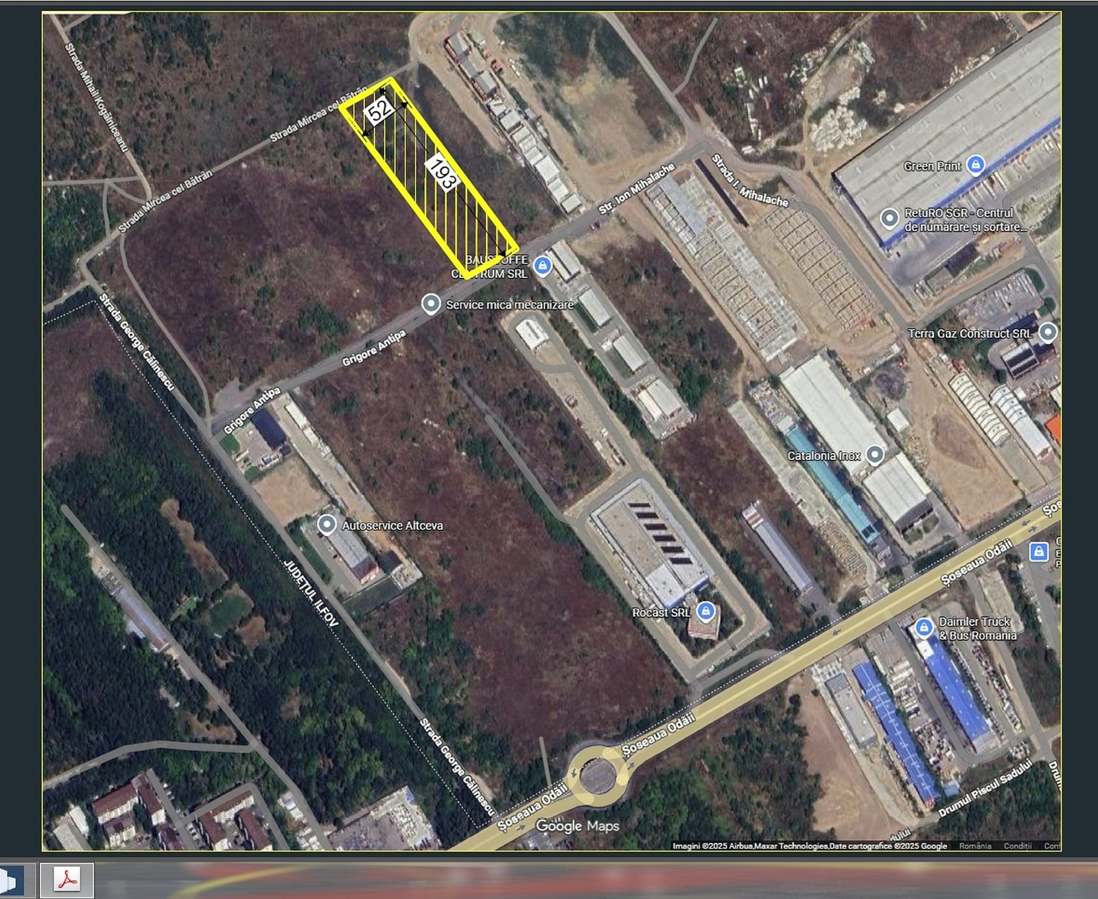 Teren cu autorizatie Hala