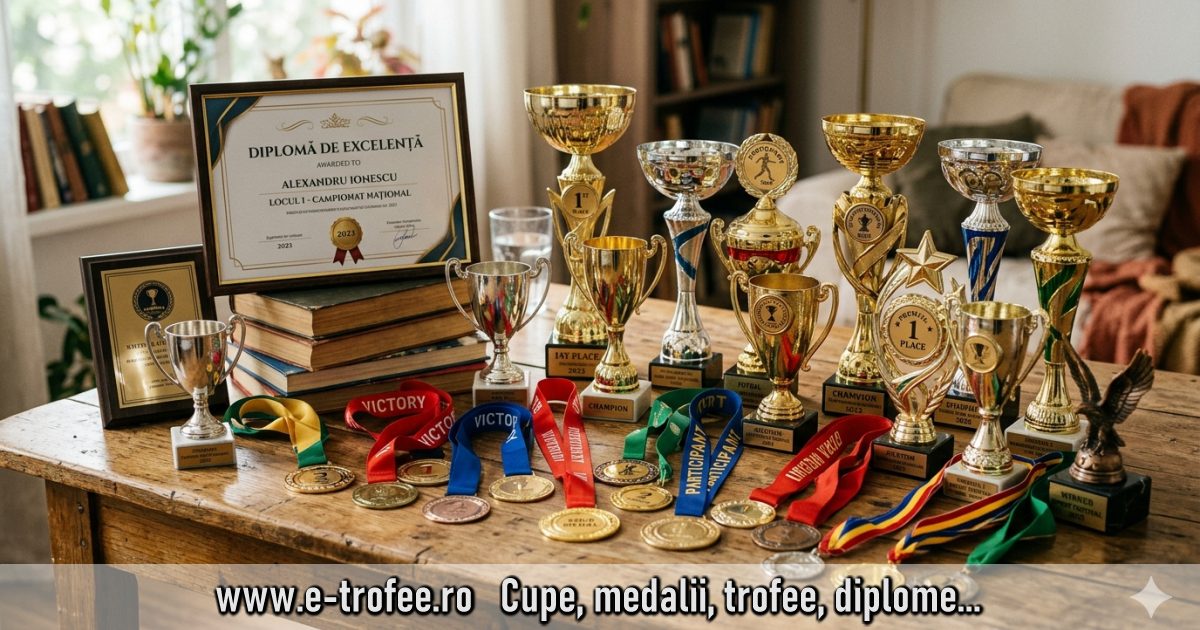 Cupe, medalii, trofee pentru sport sau evenimente speciale